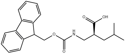 (S)-Fmoc-beta2-homoleucine Struktur