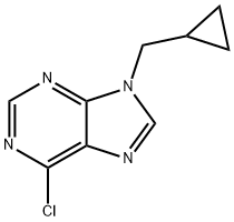 6-Chloro-9-cyclopropylMethyl-8-Methyl-9H-purine Struktur