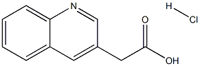 2-(Quinolin-3-yl)acetic acid hydrochloride Struktur