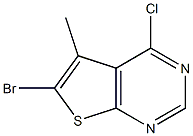 6-BroMo-4-chloro-5-Methylthieno[2,3-d]pyriMidine Struktur