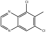 5,7-Dichloro-6-methylquinoxaline Struktur