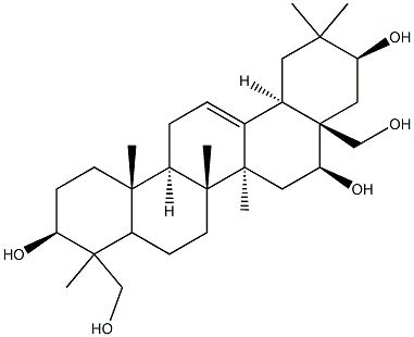 Olean-12-ene-3β,16β,21β,23,28-pentol Struktur