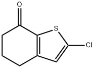 2-Chloro-5,6-dihydrobenzo[b]thiophen-7(4H)-one Struktur