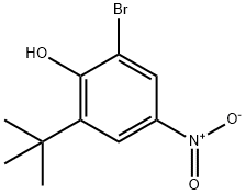 2-BroMo-6-(tert-butyl)-4-nitrophenol Struktur