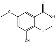 3-Hydroxy-2,5-diMethoxybenzoic acid Struktur