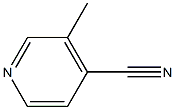 3-Methyl pyridine-4-carbonitrile Struktur