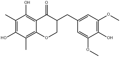 5,7-Dihydroxy-3-(4-hydroxy-3,5-
diMethoxybenzyl)-6,8-diMethylchroMan-4-one