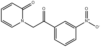 1-(2-(3-Nitrophenyl)-2-oxoethyl)pyridin-2(1H)-one Struktur