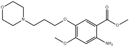 Benzoic acid, 2-aMino-4-Methoxy-5-[3-(4-Morpholinyl)propoxy]-, Methyl ester Struktur