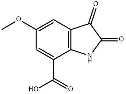 5-Methoxy-2,3-dioxoindoline-7-carboxylic acid Struktur