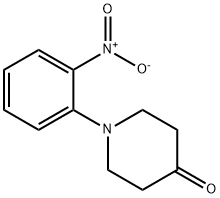 1-(2-nitrophenyl)piperidin-4-one Struktur