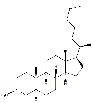 3-Α-氨基膽甾烷(3AC), 2206-20-4, 結(jié)構(gòu)式