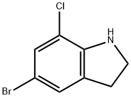 5-BroMo-7-chloroindoline Struktur