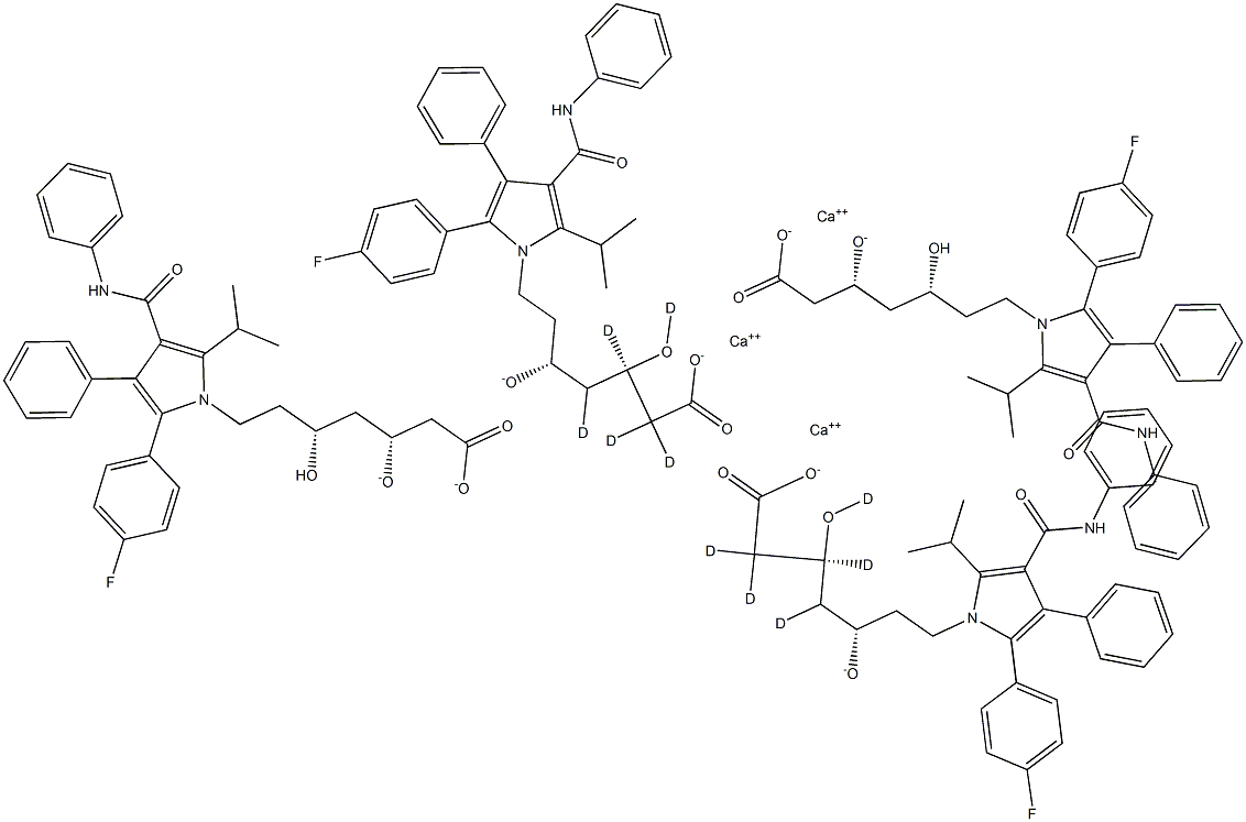 阿托伐他汀鈣-D5, 222412-82-0, 結構式