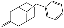 9-Azabicyclo[3.3.1]nonan-3-one, 9-(phenylmethyl)- Struktur