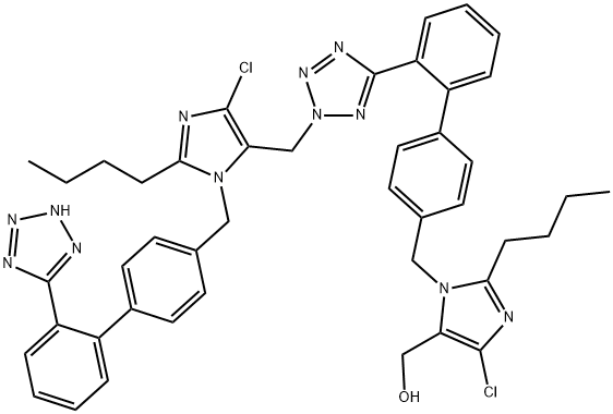 N2-Losartanyl-losartan (Losartan IMpurity) Struktur