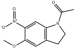 1-(5-Methoxy-6-nitroindolin-1-yl)ethanone Struktur