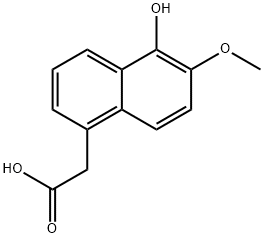 2-(5-Hydroxy-6-Methoxynaphthalen-1-yl)acetic acid Struktur