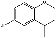 4-broMo-2-isopropyl-1-Methoxybenzene Struktur