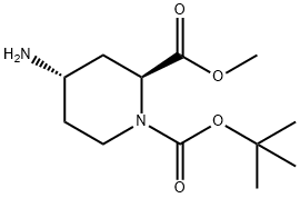 (2S,4S)-4-氨基-1,2-哌啶二甲酸 1-叔丁基 2-甲基酯, 254882-09-2, 結(jié)構(gòu)式