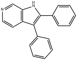 2,3-Diphenyl-1H-pyrrolo[2,3-c]pyridine Struktur