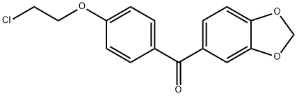 1,3-Benzodioxol-5-yl[4-(2-chloroethoxy)phenyl]Methanone Struktur