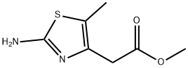 (2-氨基-5-甲基-1,3-噻唑-4-基)乙酸甲酯, 259654-73-4, 結構式