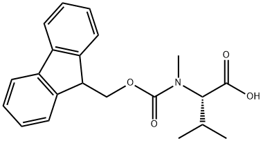 FMoc-N-Methyl-DL-valine Struktur