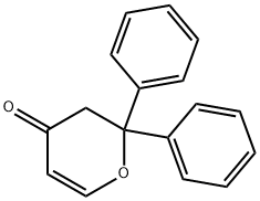 2,2-Diphenyl-2H-pyran-4(3H)-one Struktur