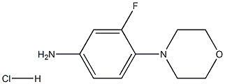 BenzenaMine, 3-fluoro-4-(4-Morpholinyl)-, hydrochloride Struktur