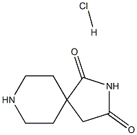 2,8-二氮雜螺[4.5]癸烷-1,3-二酮鹽酸鹽, 2696-03-9, 結(jié)構(gòu)式