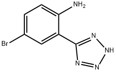 4-broMo-2-(1H-tetrazol-5-yl)aniline Struktur