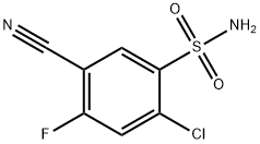 4-Chloro-2-fluoro-5-sulfonamidebenzonitrile Struktur