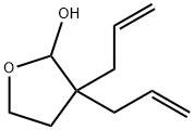 3,3-Diallyltetrahydrofuran-2-ol Struktur