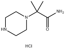 2-Methyl-2-(piperazin-1-yl)propanaMide dihydrochloride Struktur