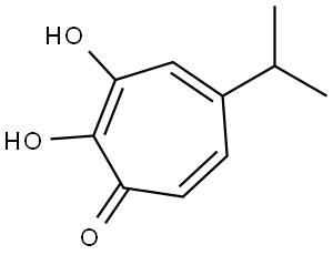 2,4,6-Cycloheptatrien-1-one, 2,3-dihydroxy-5-(1-Methylethyl)- Struktur