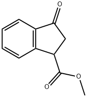 Methyl 3-oxo-2,3-dihydro-1H-indene-1-carboxylate Struktur