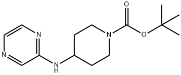 4-(Pyrazin-2-ylaMino)-piperidine-1-carboxylic acid tert-butyl ester Struktur