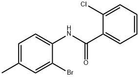 N-(2-bromo-4-methylphenyl)-2-chlorobenzamide Struktur