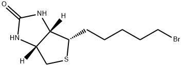 (3aS,6aR)-4-(5-broMopentyl)tetrahydro-1H-thieno[3,4-d]iMidazol-2(3H)-one Struktur