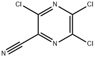 3,5,6-Trichloropyrazine-2-carbonitrile Struktur