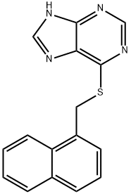 6-[(1-NaphthalenylMethyl)thio]-9H-purine Struktur