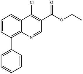 Ethyl 4-chloro-8-phenylquinoline-3-carboxylate Struktur