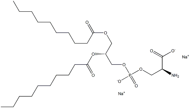 1,2-didecanoyl-sn-glycero-3-phospho-L-serine (sodiuM salt) Struktur