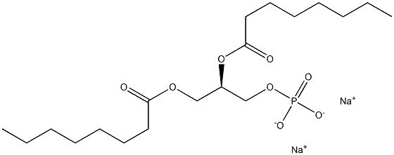 1,2-dioctanoyl-sn-glycero-3-phosphate (sodiuM salt) Struktur