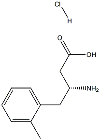 R-3-氨基-4-(2-甲基苯基)-丁酸.鹽酸鹽, 331846-92-5, 結(jié)構(gòu)式