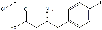 (R)-3-AMino-4-(4-iodo-phenyl)-butyric acid-HCl Struktur