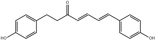 1,7-Bis(4-hydroxyphenyl)hepta-4,6-dien-3-one Struktur