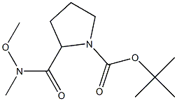 1-Boc-2-[Methoxy(Methyl)carbaMoyl]pyrrolidine Struktur