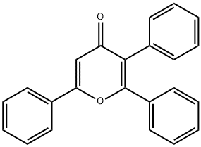 2,3,6-Triphenyl-4H-pyran-4-one Struktur